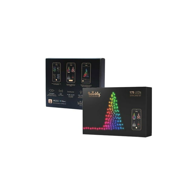 Kurt S. Adler UL4110L Twinkly 175 Light Set with Wi-Fi Set - Red, Green & Blue