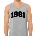 thumbnail image 2 of 1981 College Style Tank Top Unisex Medium Grey, 2 of 5