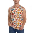 thumbnail image 2 of Fotbe Men's Colorful Maple Leaves Print Men's Sleeveless Muscle Tank Tops Casual T-Shirts for Gym Workout Beach-XX-Large, 2 of 8