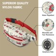 thumbnail image 5 of Fanny Pack Beige Christmas Santa and Train Pattern Waist Pack Bag,Running Cross Bag,Waterproof Large Fanny Packs for Women Men for Travel Running Hiking Cycling, 5 of 6