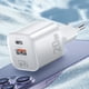 thumbnail image 3 of 2-Teiliges PD-Schnelllade-Sicheres Netzteil für iPhone Huawei-Telefone (weißer EU-Stecker), 3 of 6