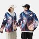thumbnail image 4 of Fotbe Urban Style Colorful Dragon Chaqueta con Protección Solar UPF 50+ para Hombre y Mujer, Camisa con Capucha y Bolsillos-Large, 4 of 7