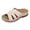 Beige-2, variant on Women's Wedge Sandals with Arch Support Lightweight Summer Beach Shoes Platform Comfy Slip on Slides Casual Travel Daily Walking Slides White-2 Size 8