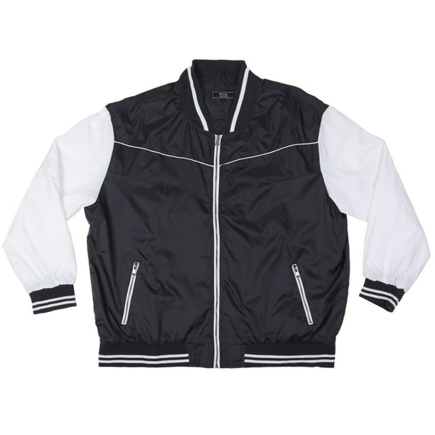 ROK Men's Big & Tall Plus Size Lightweight Nylon Zip Windbreaker Bomber
