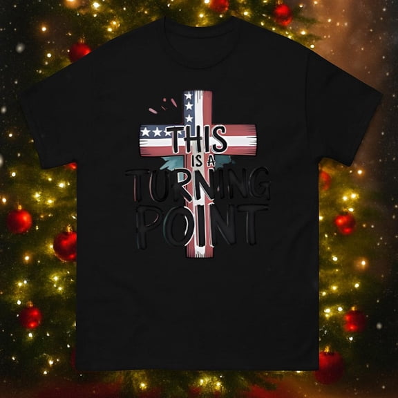 Turning Point Inspirational Motivational Quote Vintage Graphic T-Shirt, up to size 5XL