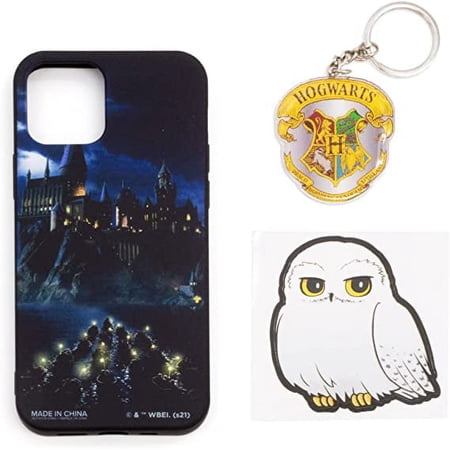 Harry Potter Tech Accessory Bundle with iPhone 12 case, Keychain and Phone Decal