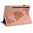 thumbnail image 3 of Allytech Galaxy S11 11-Inch Case SM-T870 T875, Folio PU Leather Luxury Butterfly Embossed Multi Angle Viewing Stand Shockproof Drop Absorption Case Cover for Samsung Galaxy Tab S11 T870, Pink, 3 of 6