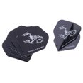 thumbnail image 1 of 15Pcs Plumas de dardos estándar duraderas Plumas de dardos extra fuertes de forma estándar Negro Sunnimix Vuelos de dardos estándar, 1 of 8