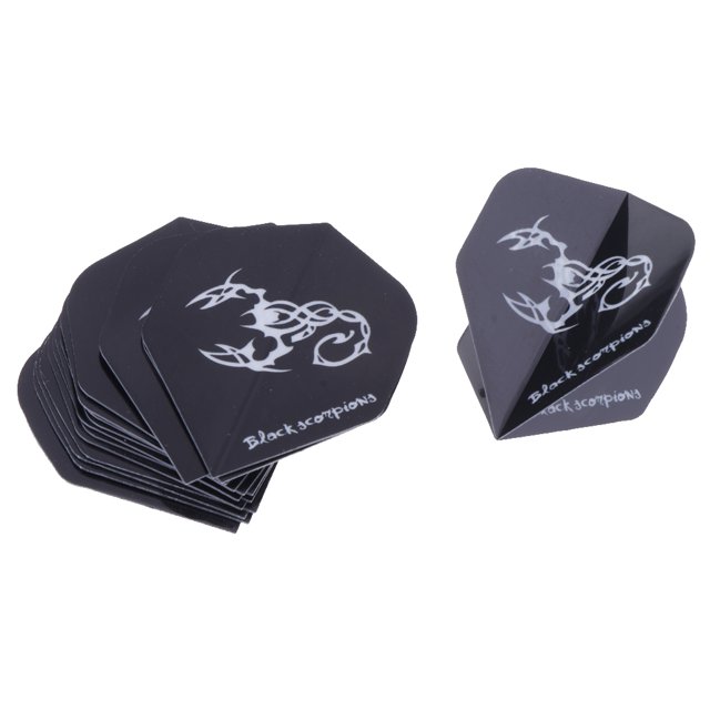 15Pcs Plumas de dardos estándar duraderas Plumas de dardos extra fuertes de forma estándar Negro Sunnimix Vuelos de dardos estándar