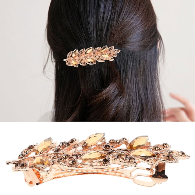 UPGRATOR Clip Decorativo Dorado Para Con De Hoja Y Para Ocasiones Especiales