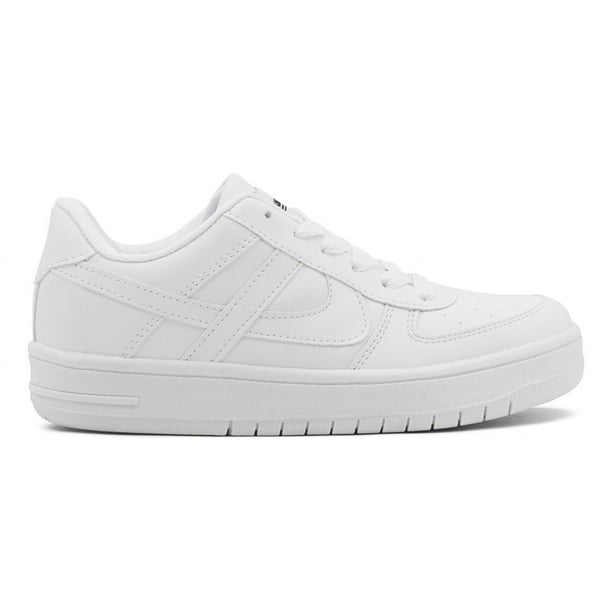 Tenis Panam 010290-10 Skate Blanco Caballero Tipo Piel 23-28 Urbano