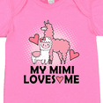 thumbnail image 4 of Inktastic My Mimi Loves Me Llama Girls Baby Bodysuit, 4 of 5