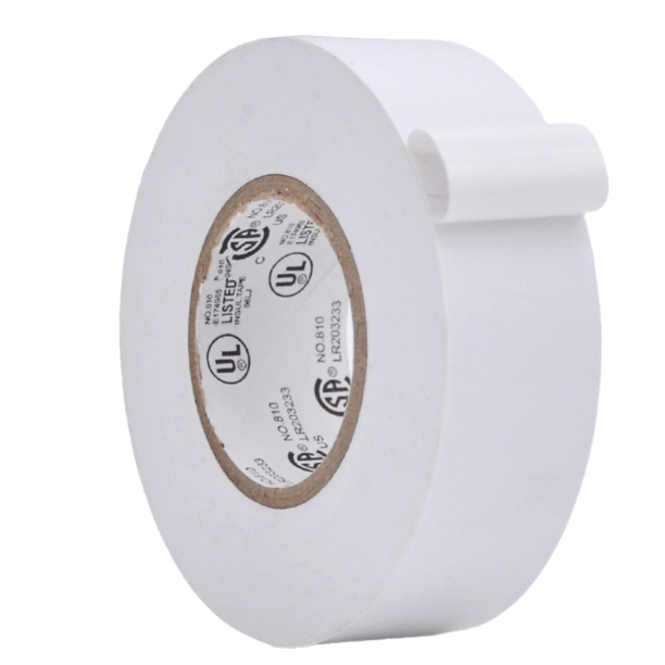 WOD Tape White Electrical Tape General Purpose 1 in. x 66 ft. High Temp