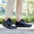 thumbnail image 3 of OrthoComfoot Mens Oxford Dress Shoes for Plantar Fasciitis, Orthopedic Genuine Leather Shoes with Arch Support for Foot and Heel Pain Relief, Soft Casual Shoes for Comfortable Walking, 3 of 7