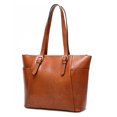 thumbnail image 3 of Women Handbag Vintage Large Capacity Fashion Simple Tote Handbag Shoulder Bag, 3 of 10