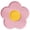 A003- Pink, variant on Pet Feeding Supplies, Silicone Pet Mat, Dog Licking Mat, Calming for Dogs, Relaxation Relief for Dogs, Two-Tone Sunflower Shaped Red Pet Lick Pad, 6 X 0.5 Inch Grade Silicone
