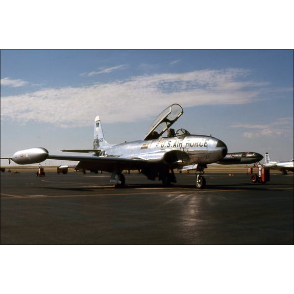 24"x36" Gallery Poster, United States Air Force Academy T-33 Shooting Star pre 1973