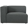 thumbnail image 3 of Modway Mingle Modern Style Polyester Fabric Left-Facing Sofa Chair in Gray, 3 of 6
