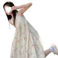 thumbnail image 1 of Vestido floral lencero,Vestido floral para mujeres y niñas, vestido floral para mujeres, vestido diseñado para profesionales, 1 of 8