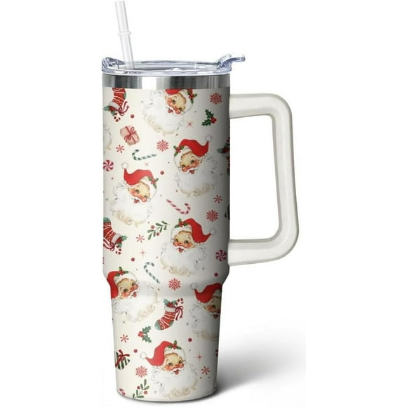 30 oz Santa Tumbler with Handle