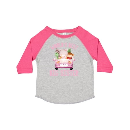 

Inktastic Big Sister - Pink Safari Animals Gift Toddler Toddler Girl T-Shirt