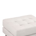 thumbnail image 4 of TOV Furniture Cave Beige Tufted Tweed Ottoman, 4 of 6