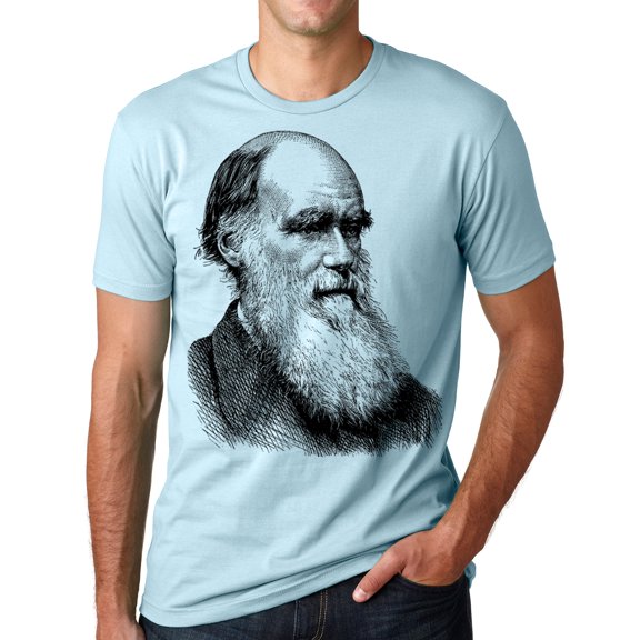 Think Out Loud Apparel Charles Darwin Portrait T-shirt Evolution Tee