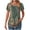 Multicolor#3, variant on Homenesgenics Womens Tops under $5 Breathable Women Casual Short Sleeve Flared Sleeves V-Neck Overlap Loose T-Shirt Blouse Tops