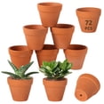 thumbnail image 1 of 72 PCS Macetas de barro pequeñas, mini macetas de terracota, macetas de cerámica para flores de terracota, macetas de vivero para suculentas para plantas de cactus en el alféizar de la ventana, 1 of 5