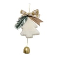 thumbnail image 2 of Christmas Tree Pendant Ornament Xmas Tree Decoration, Handmade Cute with Bowknot White, 2 of 9