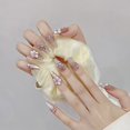 thumbnail image 3 of Dream Flowers Super Flash Pure Armadura para llevar a mano Estilo pintado a mano Flor tridimensional Elegante Arte de uñas extraíble a juego en blanco, 3 of 5