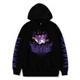 thumbnail image 2 of Dibujos animados Kuromi Impreso Sudadera con capucha Manga larga Bolsillo frontal Casual Sudadera con capucha Tops para mujeres, 2 of 2
