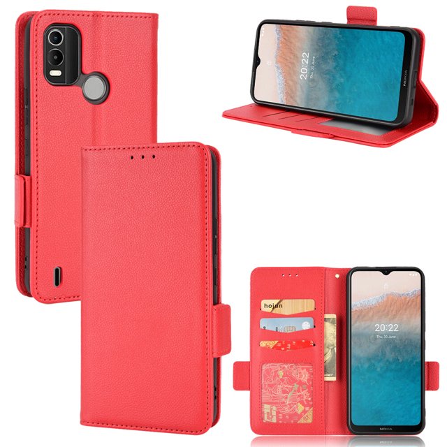 Nokia C21 Plus Case , PU Leather Flip Cover Card Slots Magnetic Closure Wallet Case for Nokia C21 Plus