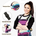 thumbnail image 2 of Dj Rabbit with Neon Sunglasses 5 Pcs Kitchen Set Heat Resistant Oven Mitts and Non-Slip Pot Holders with Adjustable Cooking Apron, 2 of 6