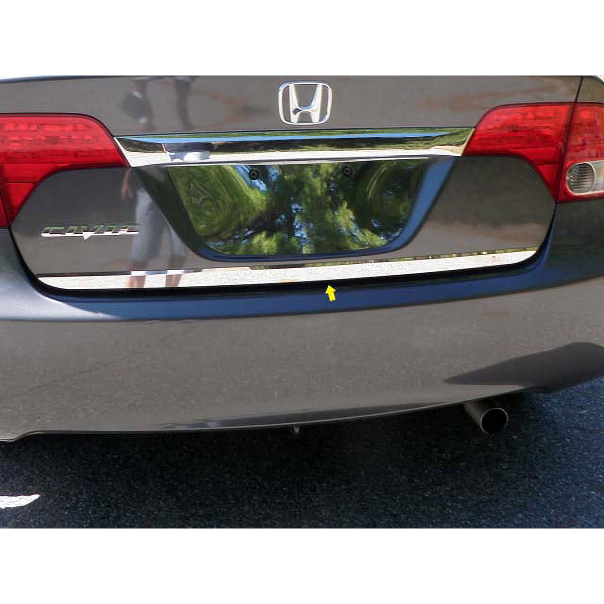 Stainless Steel Rear Deck Accent 1Pc Fits 2006-2011 Honda Civic RD26214 QAA