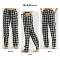 thumbnail image 3 of YUSHOW Womens Flannel Pajama Pants for Women Soft Plaid Pj Bottoms Lounge Pj Pants Size M, 3 of 8