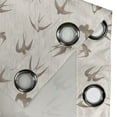 thumbnail image 4 of Ambesonne Abstract Grommet Curtain, Flying Birds, 50" x 72", Beige Brown, 4 of 6