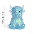 thumbnail image 4 of Wovilon 3 Pack Slow Rising Cow Stress Ball, 120g Lightweight Miniature Cow Figure, Realistic Scottish Highland Breed Detail, Great Stocking Stuffer for Cow Enthusiasts Collectors, 4 of 6
