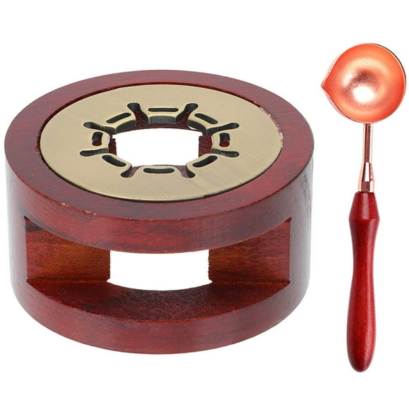 MasteelfCA 1 Set Seal Wax Stove Furnace Tool Wax Seal Warmer Creative Wax Melting Stove Seal Wax Stove with Spoon