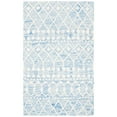 thumbnail image 3 of SAFAVIEH Blossom Aspen Geometric Wool Area Rug, Blue/Ivory, 8' x 10', 3 of 8