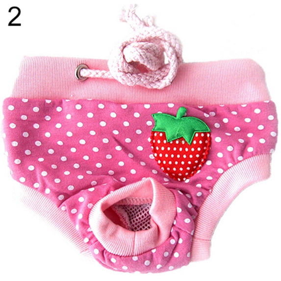 Opolski Female Pet Dog Puppy Diaper Pants Physiological Sanitary Short Panty Nappy Underwear M/L/XL