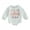 Light Gray, variant on Baby Girls Romper, 12 18M Long Sleeve Crew Neck Letters Rainbow Print Bodysuit Clothes Birthday Outfit