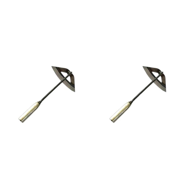 Yuarrent Azada Manual para aflojar el suelo, deshierbe, jardinería, rastrillo de malas hierbas, extractor de flores, accesorios de granja para patio 30x16cm 2piezas Yuarrent CBP163729