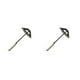 thumbnail image 1 of Yuarrent Azada Manual para aflojar el suelo, deshierbe, jardinería, rastrillo de malas hierbas, extractor de flores, accesorios de granja para patio 30x16cm 2piezas Yuarrent CBP163729, 1 of 5
