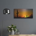 thumbnail image 4 of Luxe Metal Art 'Desert Sunset' by Jonathan Ross, Metal Wall Art, 24"x12", 4 of 10