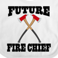 thumbnail image 4 of Inktastic Future Fire Chief Firefighter Boys or Girls Baby Bib, 4 of 4