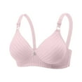 thumbnail image 4 of Bras for Older Women Summer V Neck Wireless Push Up Bralettes Comfortable Everyday Bra, 4 of 4