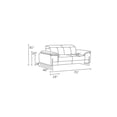 thumbnail image 4 of Titan Furnishings Genuine Italian Leather Upholstered Sofa Set in Light Gray, 4 of 26