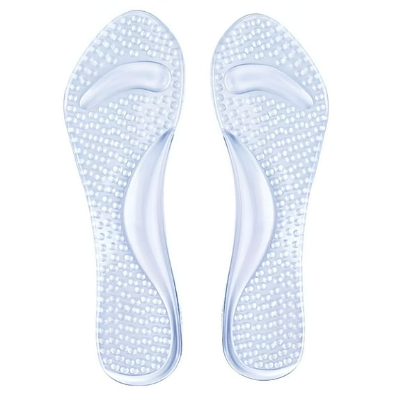 DESIGNICE Silicone Gel Orthopedic Insoles Women High Heel Shoes Flat Foot Arch Support Pads Shoe Inserts Transparent Massage Insole for Women