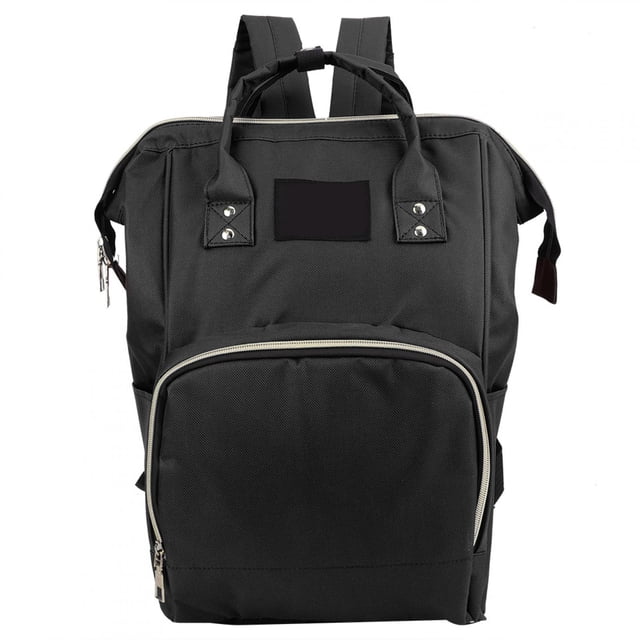 Mochila para Pañales EOTVIA Bolsa de Pañales duradera para Mamá de Gran capacidad Color negro